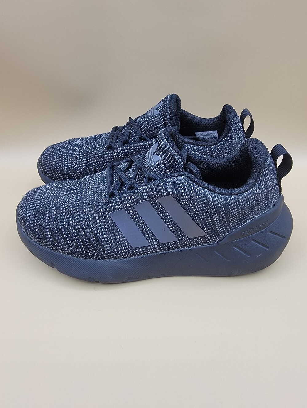 Adidas Swift Runn 22 Big Kid's Shoes Size 3Y Black Gray Boy's Girl's Running Low